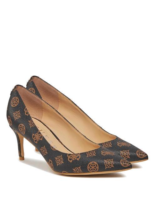 GUESS BRAVO6 escarpins à logo 4G ocre brune - Chaussures Femme