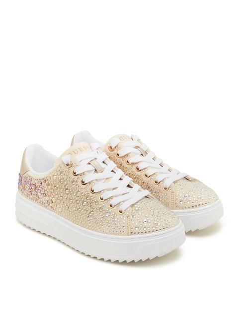 GUESS DENESA6 Baskets avec strass or - Chaussures Femme