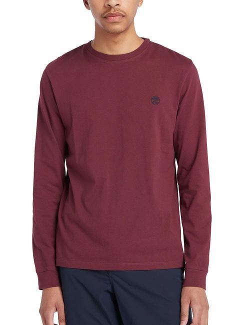 TIMBERLAND LS DNSTN RV CREW Pull coupe slim port / royale - T-shirt