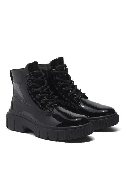 TIMBERLAND VIBRAM Bottines en cuir Jetblack - Chaussures Femme