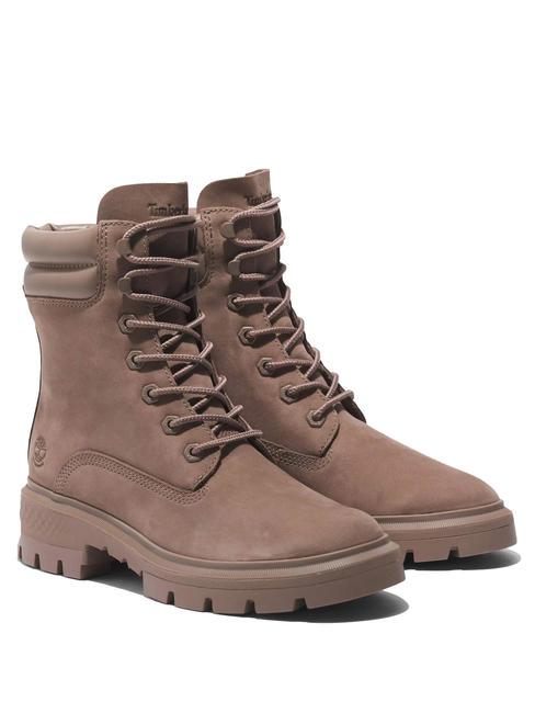 TIMBERLAND CORTINA VALLEY 6  Bottes de combat en cuir taupe / gris - Chaussures Femme