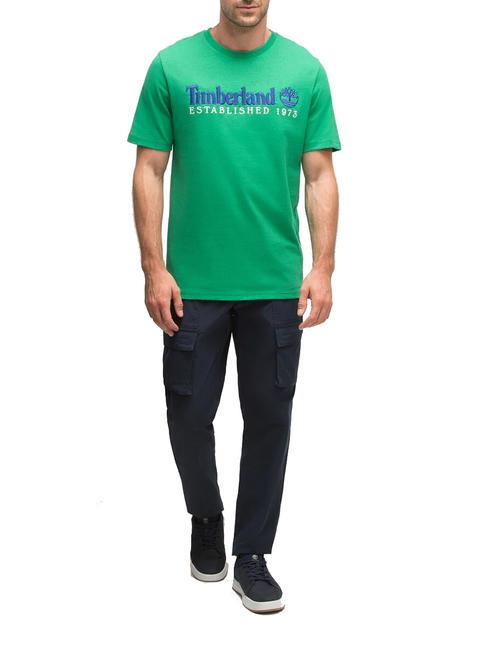 TIMBERLAND ESTABILISHED 1973 T-shirt en cotton vert celtique wb - T-shirt