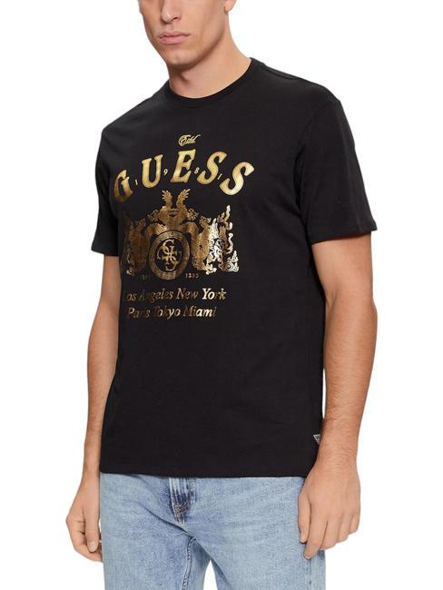 GUESS GOLD CREST T-shirt en cotton jetbla - T-shirt