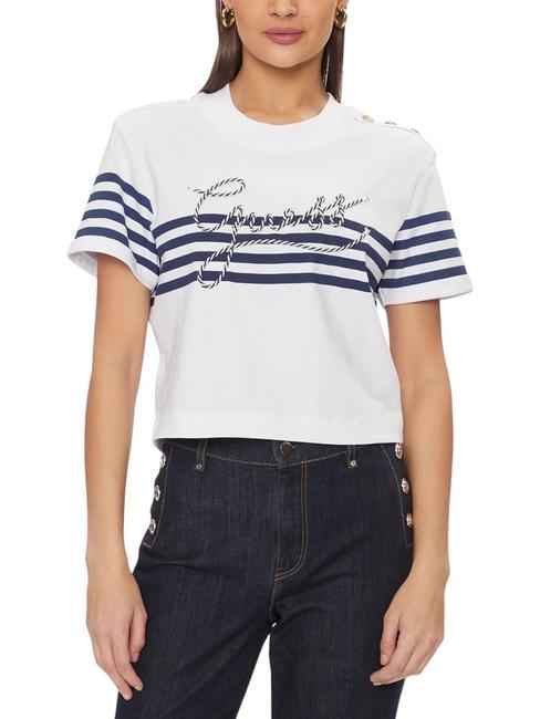 GUESS MARINA T-shirt avec boutons blanc pur - T-shirt