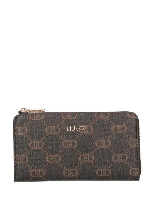 LIUJO MANHATTAN Sachet portefeuille moka - Portefeuilles Femme