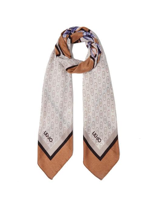 LIUJO MAXI LOGO Foulard chameau - Bonnets