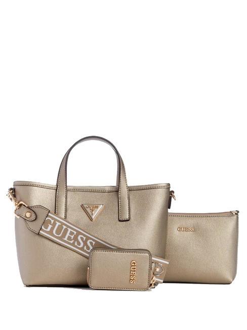 GUESS LATONA  Mini sac à main, avec bandoulière étain - Sacs pour Femme