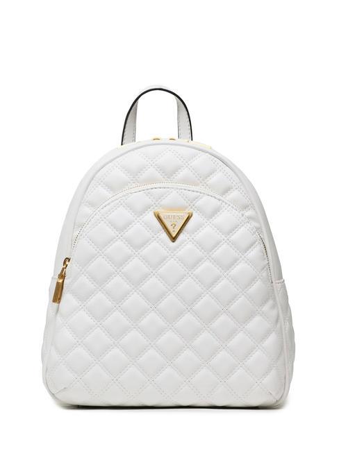 GUESS GIULLY Sac à dos matelassé blanc - Sacs pour Femme