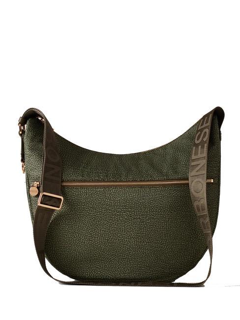 BORBONESE BORBONAIS Sac Hobo LUNA, moyen vert militaire - Sacs pour Femme