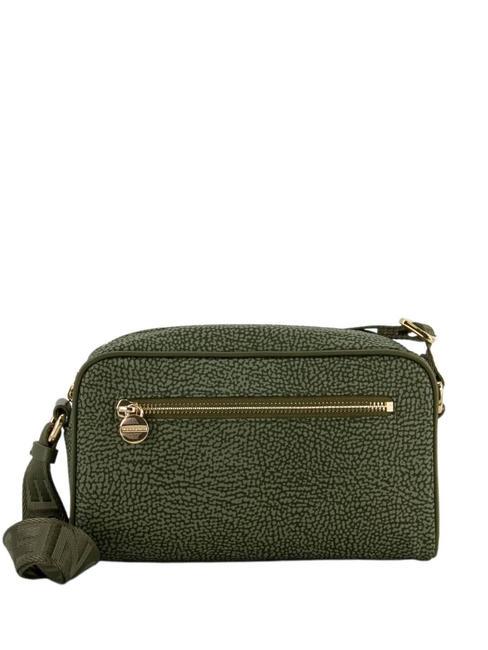 BORBONESE BORBONAIS Mini sac à bandoulière, en tissu vert militaire - Sacs pour Femme