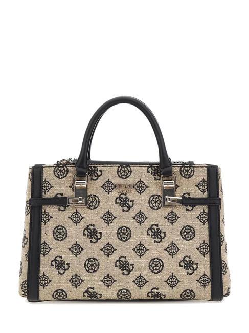 GUESS LORALEE Sac logo pivoine 4G avec bandoulière logo noir - Sacs pour Femme