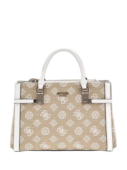 GUESS LORALEE Sac logo pivoine 4G avec bandoulière logo blanc - Sacs pour Femme