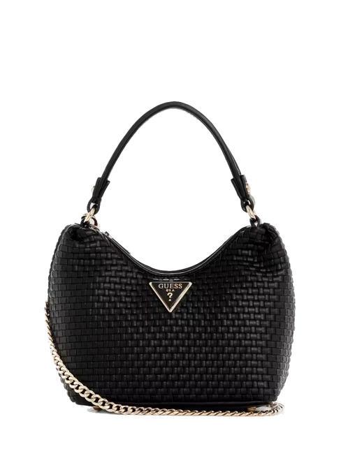 GUESS ETEL Sac tissé avec bandoulière NOIR - Sacs pour Femme