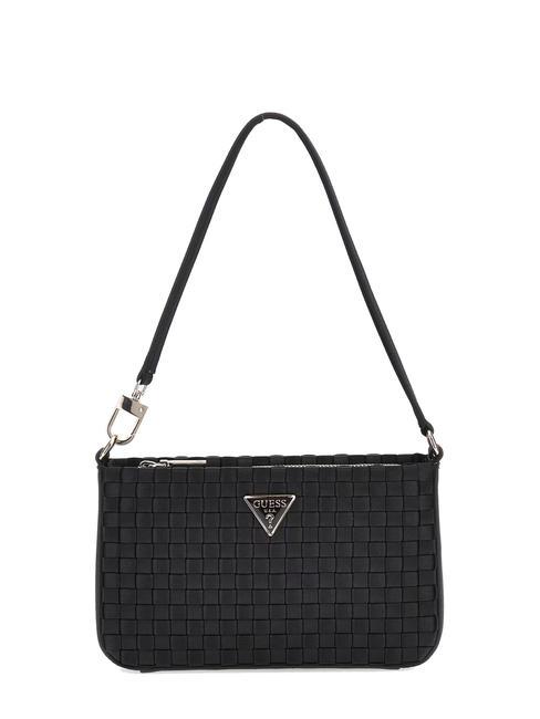 GUESS TWILLER Mini sac à bandoulière tissé NOIR - Sacs pour Femme