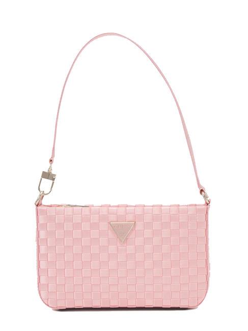 GUESS TWILLER Mini sac à bandoulière tissé rose pâle - Sacs pour Femme