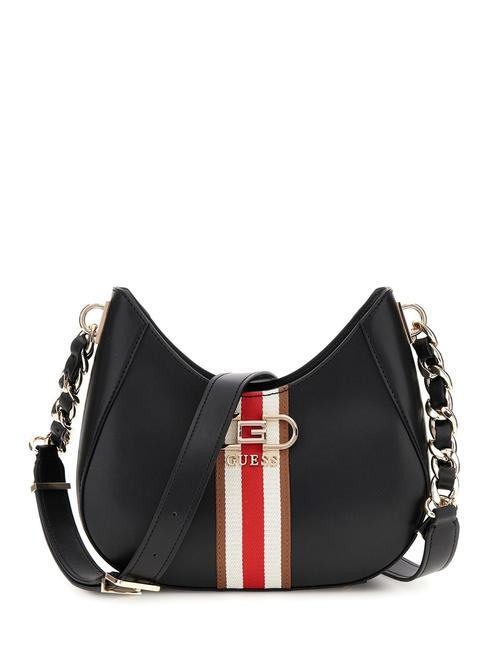 GUESS NELKA sac d'épaule NOIR - Sacs pour Femme