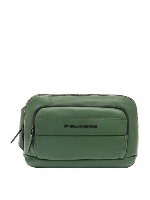 PIQUADRO SETEBOS Poche en cuir VERT - Sacs banane