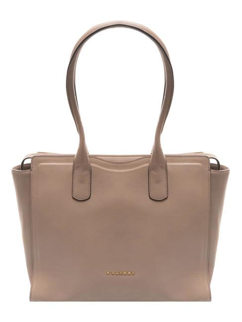 PIQUADRO GEA Sac cabas en cuir BEIGE - Sacs pour Femme