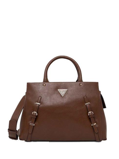 GUESS LEVIA Sac à main avec bandoulière Chocolat - Sacs pour Femme