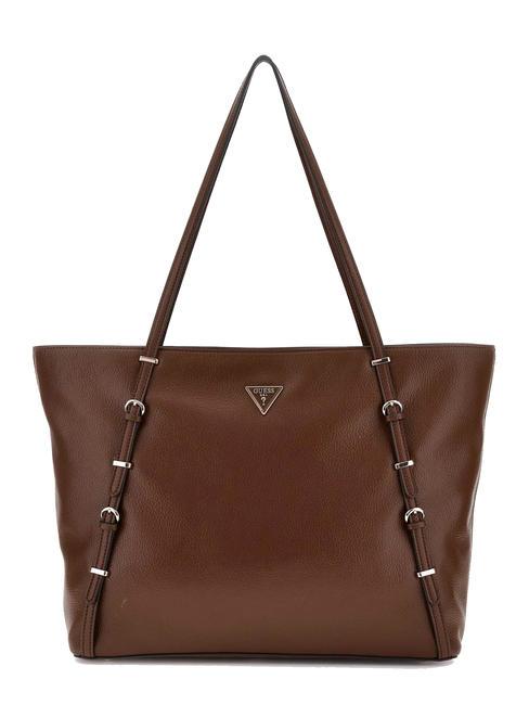 GUESS LEVIA Sac de courses Chocolat - Sacs pour Femme