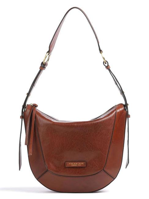 THE BRIDGE FEDORA Sac bandoulière en cuir MARRON - Sacs pour Femme