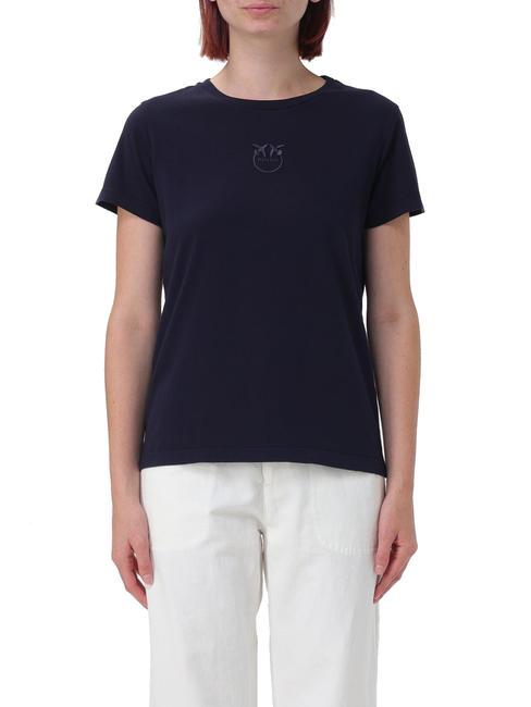 PINKO BUSSOLOTTO T-shirt en cotton éclipse totale bleue - T-shirt