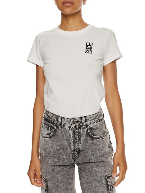 PINKO BUSSOLOTTO  T-shirt en cotton blanc-blanc comme neige - T-shirt