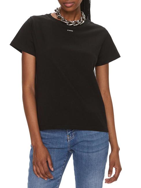 PINKO BASICO  T-shirt en cotton limousine noire - T-shirt