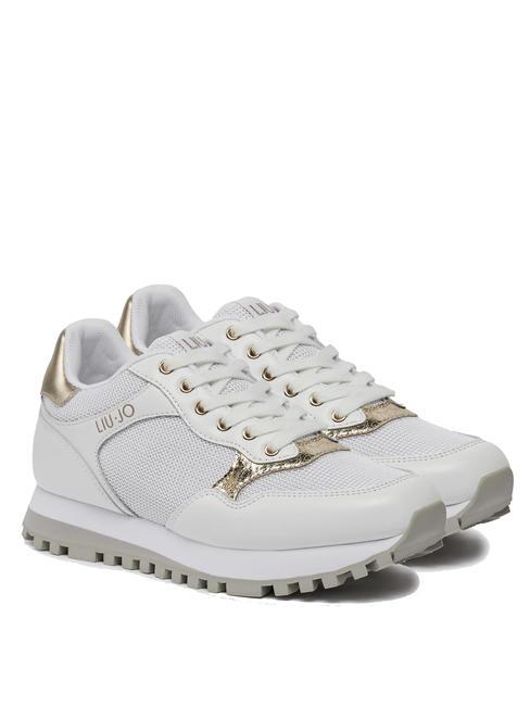 LIUJO LIU JO WONDER 39 Baskets en cuir et mesh blanche - Chaussures Femme