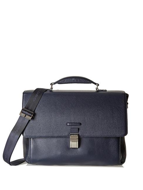 PIQUADRO MODUS Porte-documents en cuir pour ordinateur portable 15" exp bleu - Porte Documents Travail