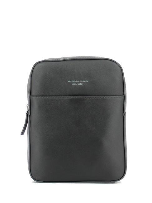 PIQUADRO DAVID Sac à bandoulière en cuir pour iPad noir - Sacs en Bandoulières pour Homme