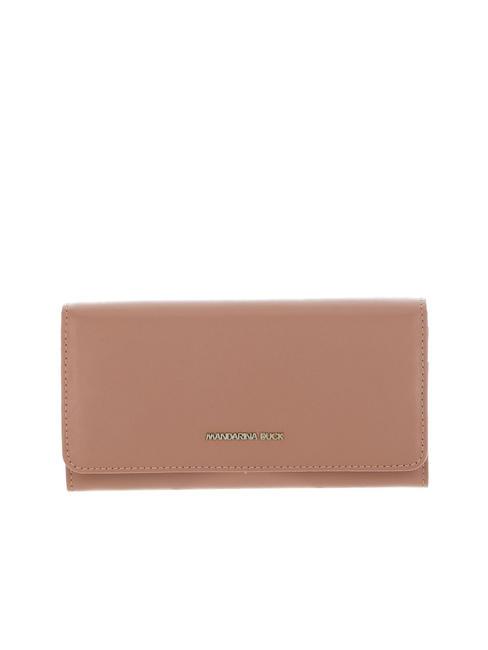 MANDARINA DUCK LUNA Grand portefeuille en cuir sable du désert - Portefeuilles Femme