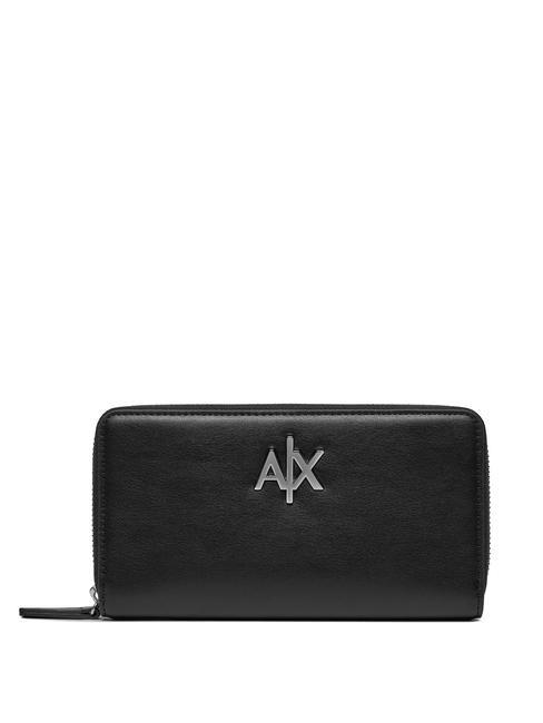 ARMANI EXCHANGE ZIP AROUND Portefeuille Noir - Portefeuilles Femme