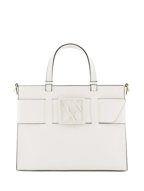 ARMANI EXCHANGE A|X BUCKLE Sac à main, avec bandoulière blanc optique - Sacs pour Femme