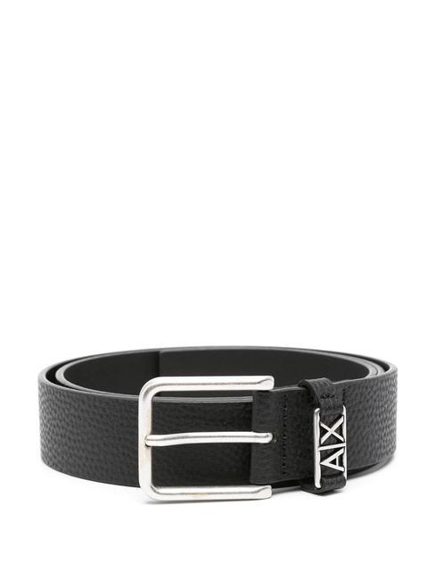 ARMANI EXCHANGE CASUAL  Ceinture en cuir Noir - Ceintures