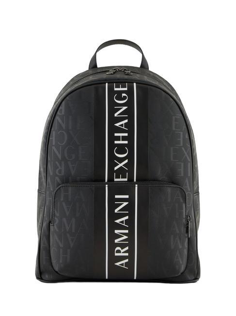 ARMANI EXCHANGE LOGO PRINT Sac à dos pour ordinateur portable 13" noir noir - Sacs à dos pour ordinateur portable