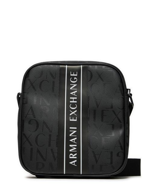 ARMANI EXCHANGE LOGO PRINT Logo imprimé noir noir - Sacs en Bandoulières pour Homme