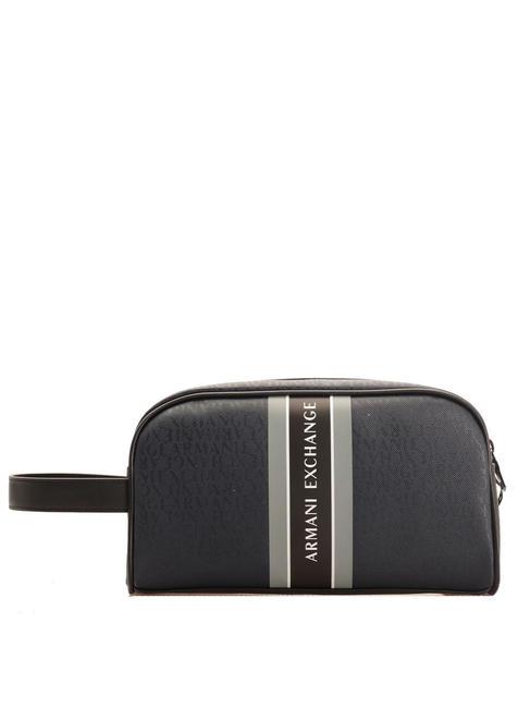 ARMANI EXCHANGE LOGO Trousse avec contraste bleu marine/gris mirage - Trousses