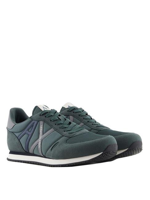 ARMANI EXCHANGE RIO Baskets basses b.vert+nuit s+q.sh - Chaussures Homme