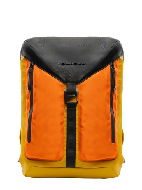 PIQUADRO SPIKE Sac à dos pour ordinateur portable en nylon recyclé 13" jaune - Sacs à dos pour ordinateur portable