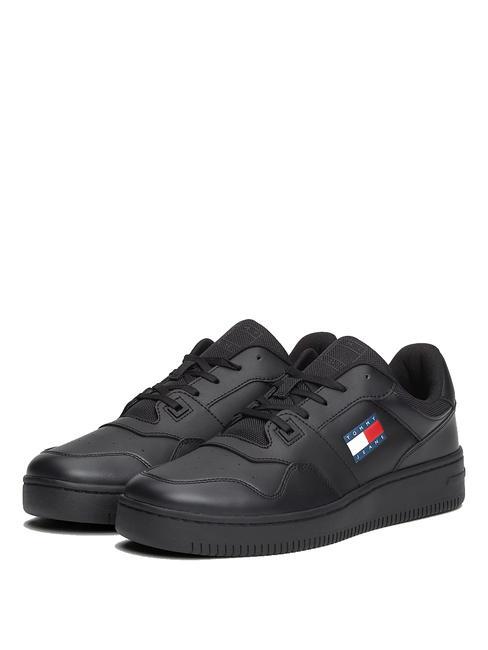 TOMMY HILFIGER TOMMY JEANS Retro Basket  NOIR - Chaussures Homme