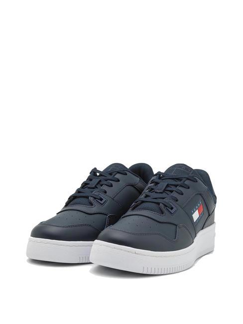 TOMMY HILFIGER TOMMY JEANS Retro Basket  marine nuit noire - Chaussures Homme