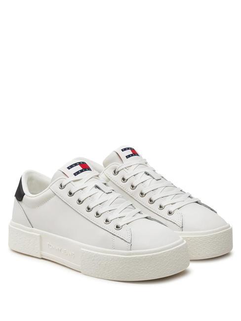 TOMMY HILFIGER TOMMY JEANS Foxing Flatform Baskets écrue - Chaussures Femme