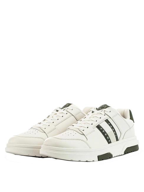 TOMMY HILFIGER TOMMY JEANS THE BROOKLYN ESS Baskets en cuir bois profonds - Chaussures Homme