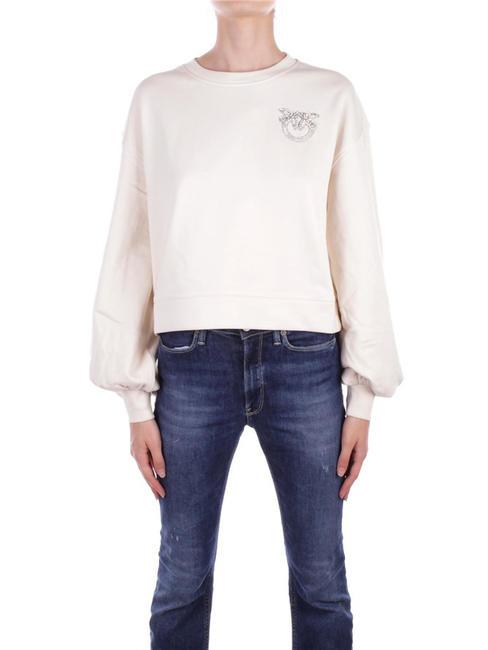 PINKO CERESOLE Sweat-shirt en coton Lait blanc - Sweat-shirts pour femmes