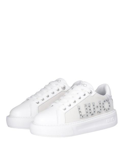 LIUJO KYLIE 22 Baskets avec logo bijou blanc cassé - Chaussures Femme