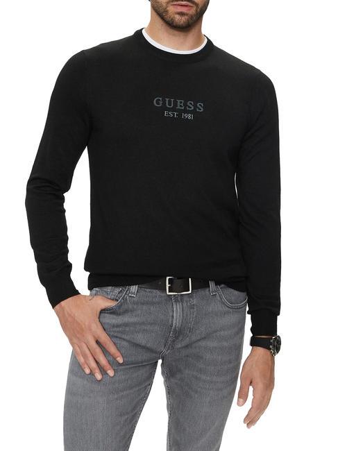 GUESS DORAN Pull ras du cou jetbla - Pulls pour hommes