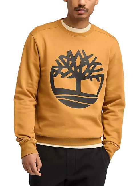 TIMBERLAND TREE LOGO Sweat col rond botte de blé/noir - Pulls molletonnés