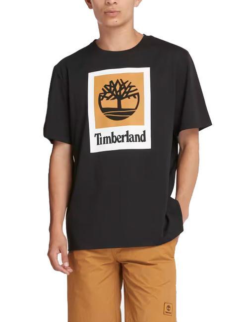 TIMBERLAND STACK LOGO T-shirt en cotton NOIR - T-shirt