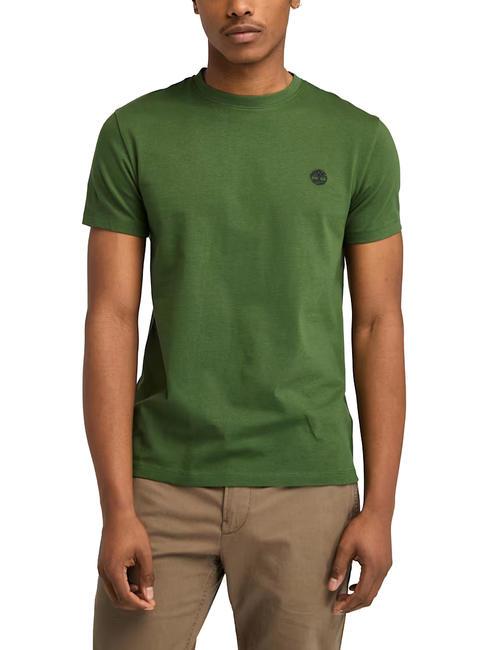 TIMBERLAND SS DUNRIVER CREW T-shirt en cotton noir/vert forêt - T-shirt